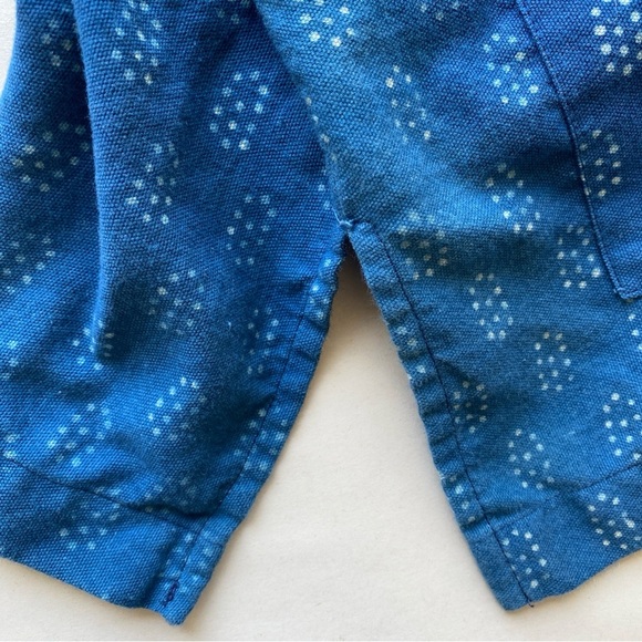 XL Eileen Fisher Kimono Jacket Block Printed Denim Organic Cotton - Picture 11 of 14